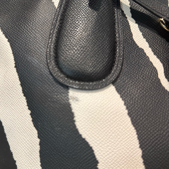 Coach Taxi Zip Top Tote in Zebra Print! GUC!! - Picture 2 of 15